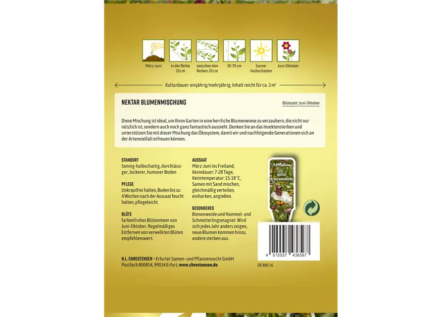 Nektar Blumenmischung-Samen