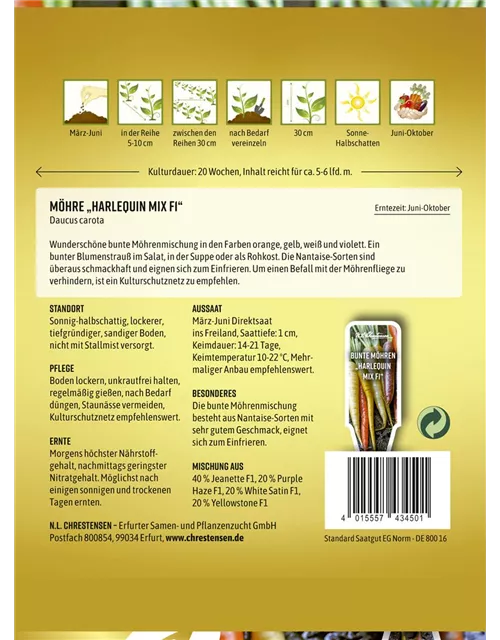 Möhresamen 'Harlekin'