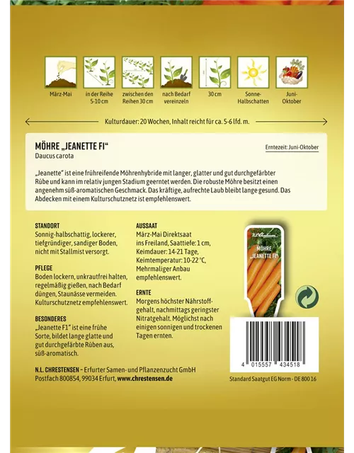 Möhresamen 'Jeanette'