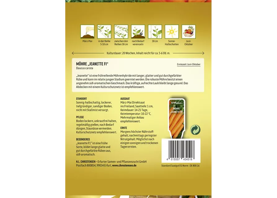 Möhresamen 'Jeanette'