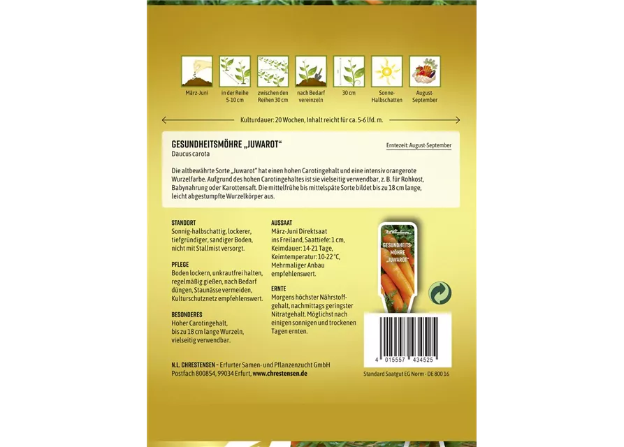 Möhresamen 'Juwarot'