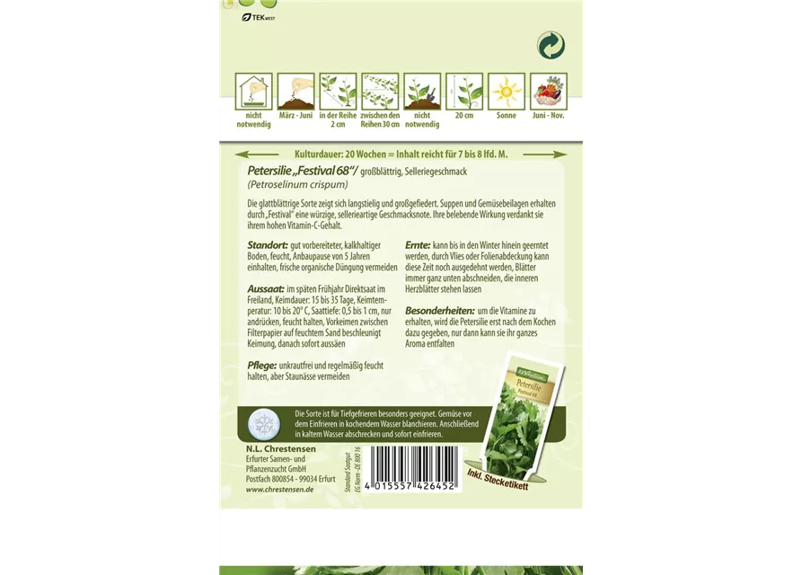 Petersiliensamen 'Festival 68'