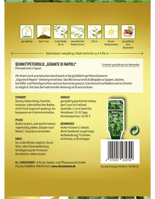 Petersiliensamen 'Gigante di Napoli'