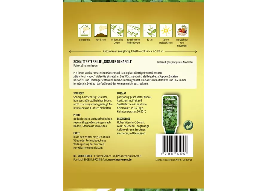 Petersiliensamen 'Gigante di Napoli'