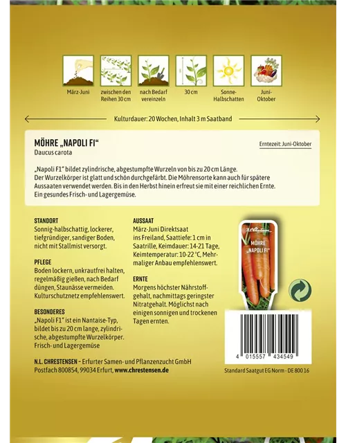 Möhresamen 'Napoli'