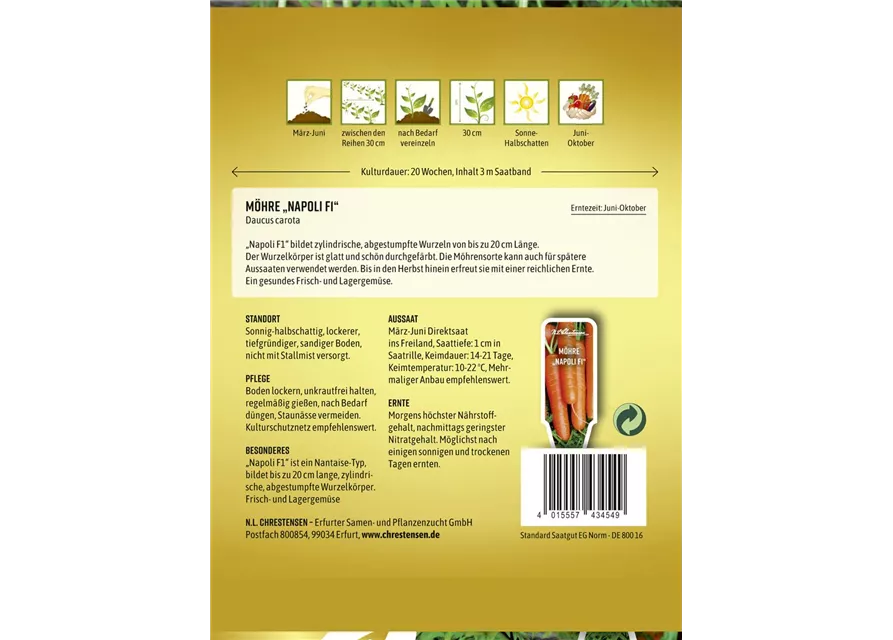 Möhresamen 'Napoli'