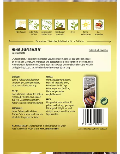 Möhresamen 'Purple Haze F1'