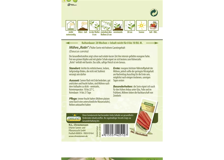 Möhresamen 'Rotin'