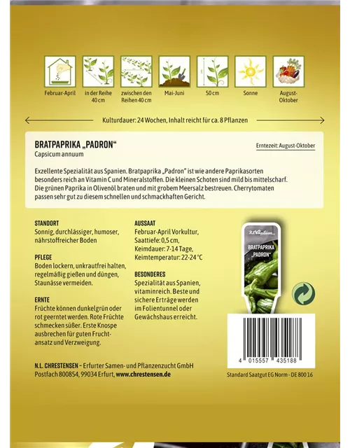 Peperonisamen 'Padron'