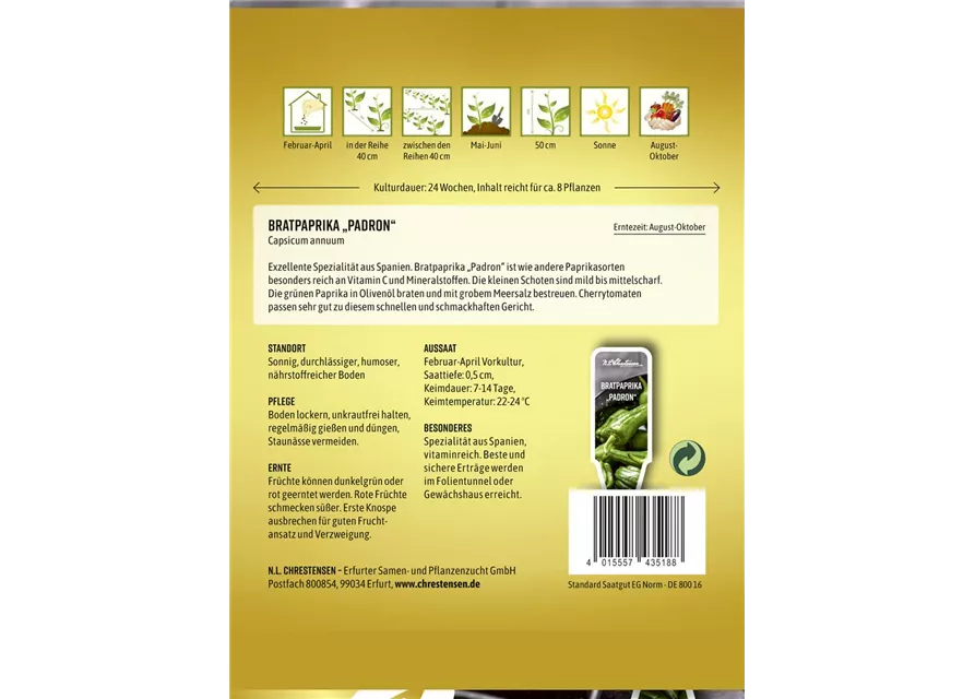 Peperonisamen 'Padron'