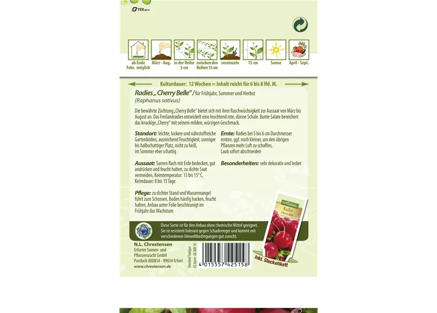 Radieschensamen 'Cherry Belle'