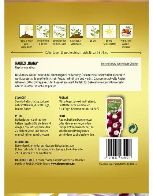 Radieschensamen 'Diana'