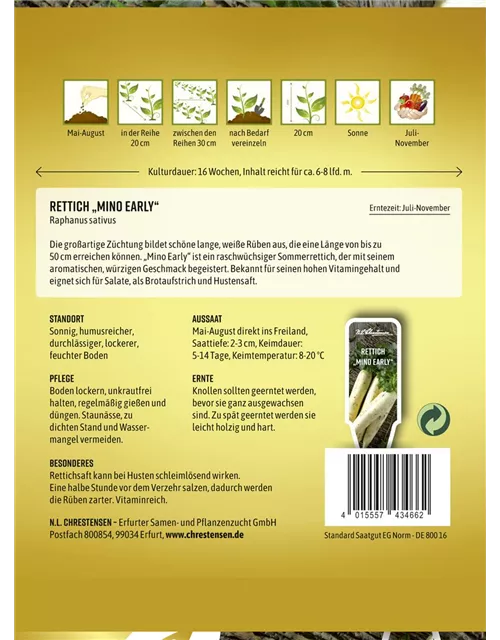 Rettichsamen 'Mino Early Hybride'