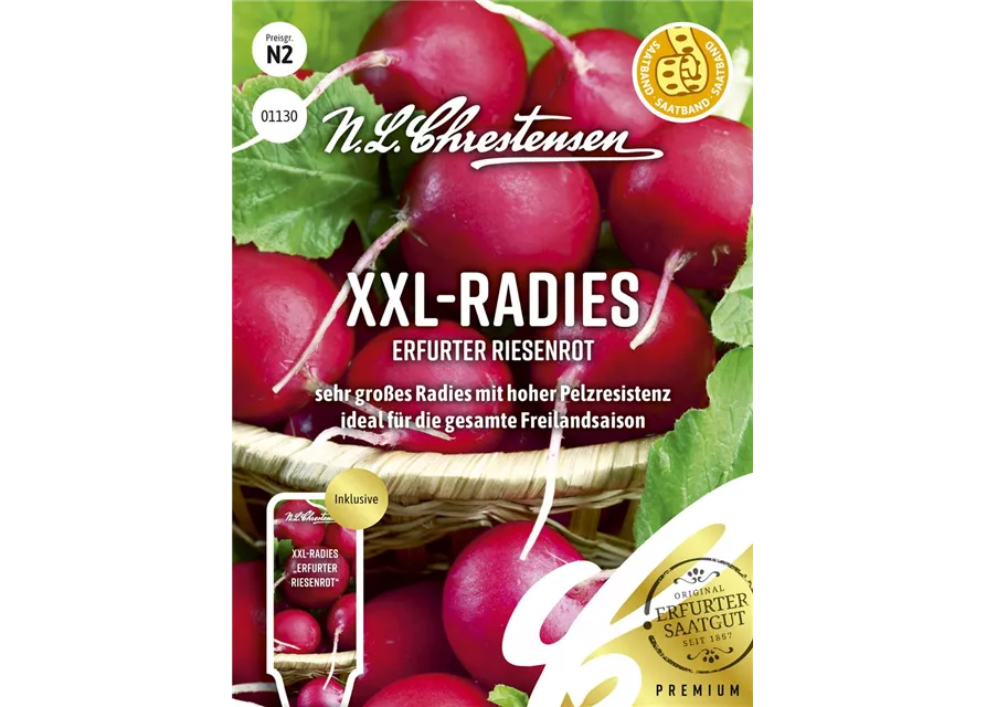 Radieschensamen 'Erfurter Riesenrot'
