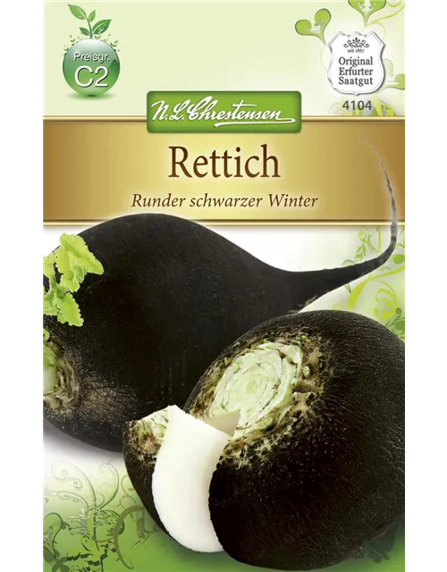 Rettichsamen 'Runder Schwarzer Winter'