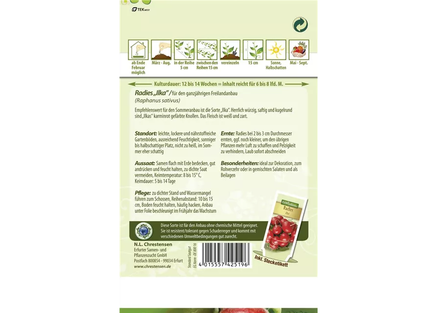 Radieschensamen 'Ilka'