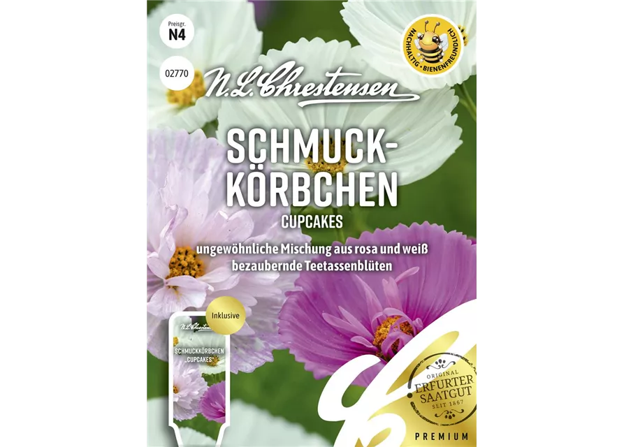 Schmuckkörbchensamen 'Cupcakes Mix'