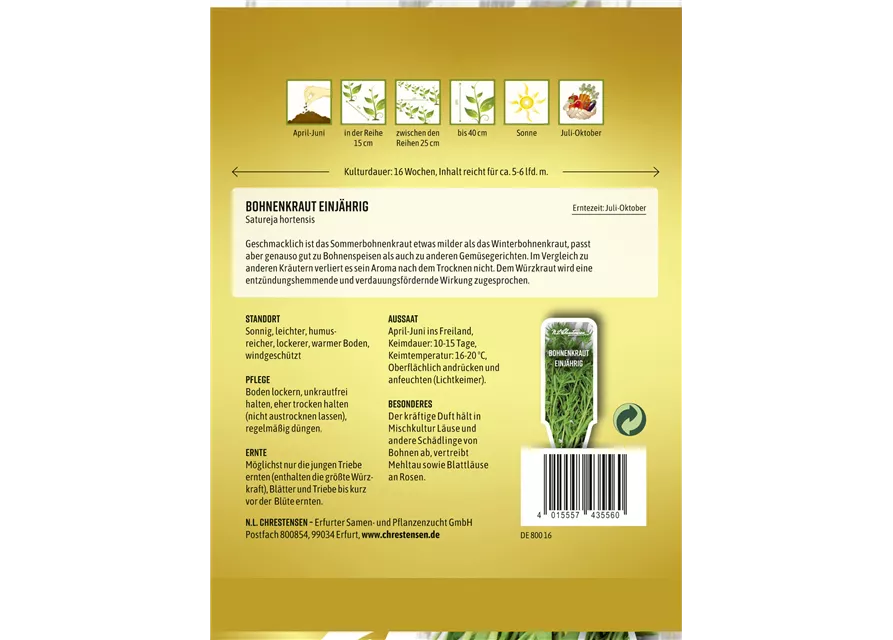 Sommer-Bohnenkraut-Samen