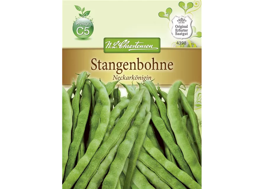 Stangenbohnennsamen 'Neckarkönigin'
