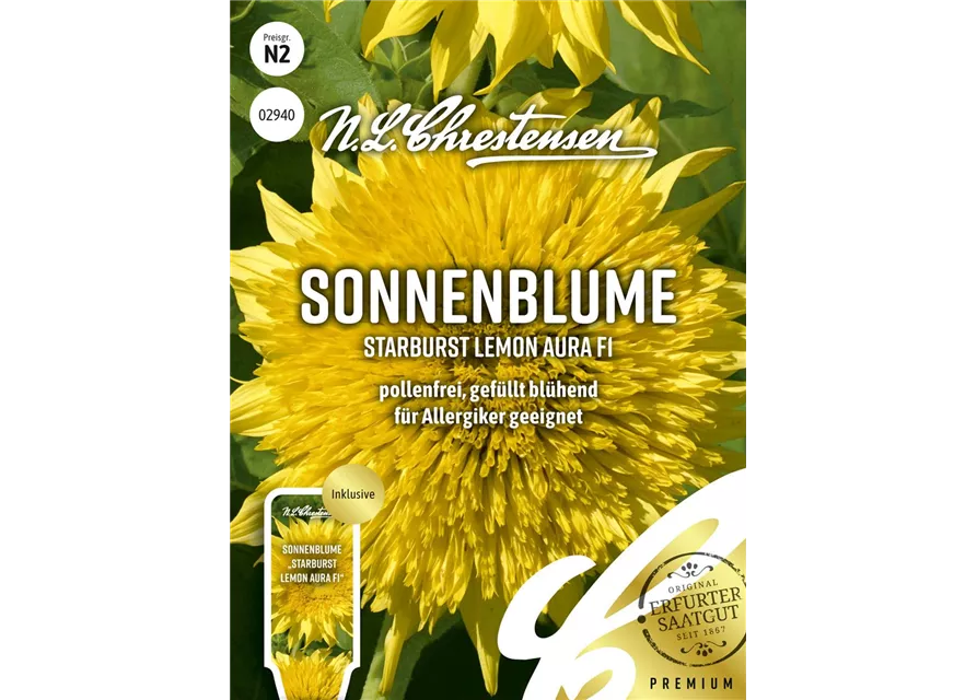 Sonnenblumensamen 'Starburst Lemon Aura'