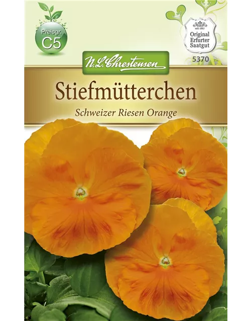 Stiefmütterchensamen 'Schweizer Riesen Orange Sonne'
