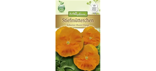 Stiefmütterchensamen 'Schweizer Riesen Orange Sonne'