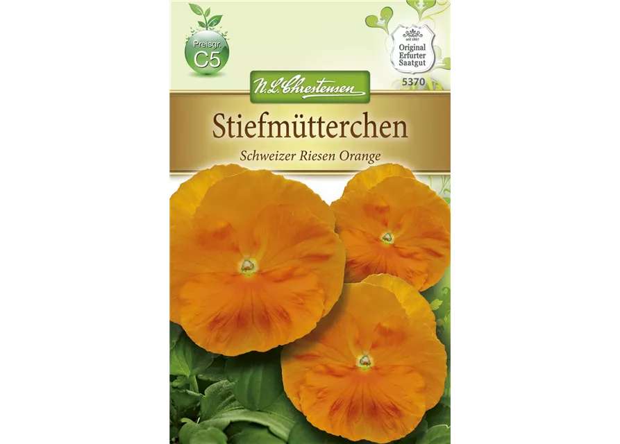 Stiefmütterchensamen 'Schweizer Riesen Orange Sonne'
