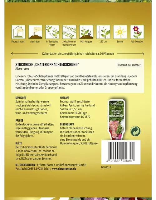 Stockrosensamen 'Chater'