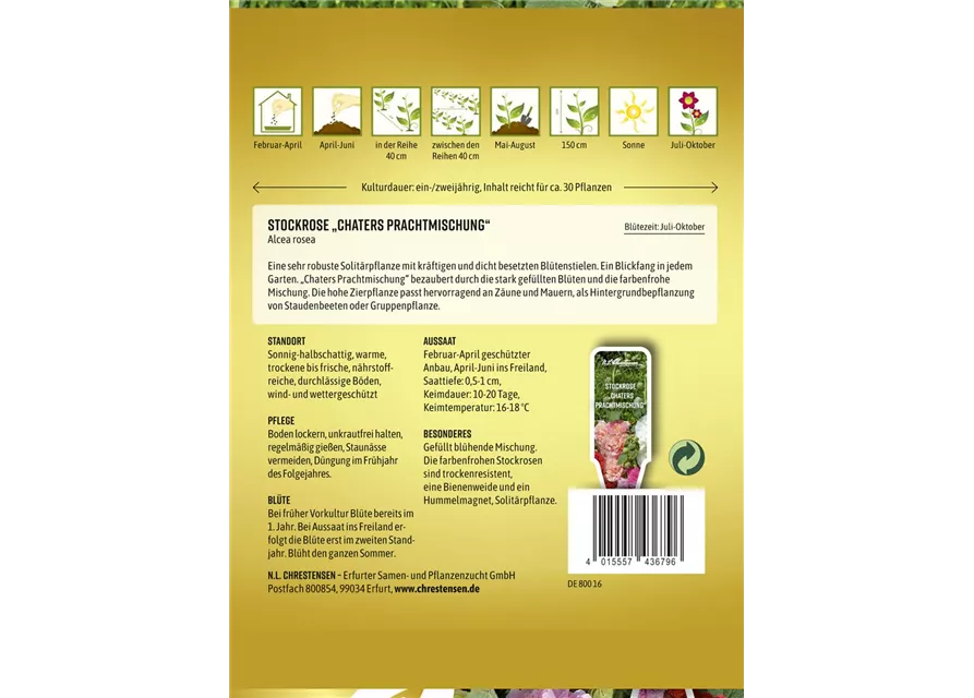 Stockrosensamen 'Chater'