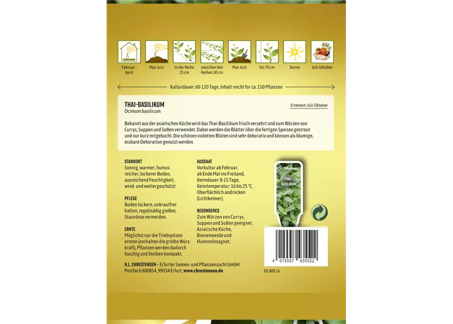 Thai-Basilikum-Samen