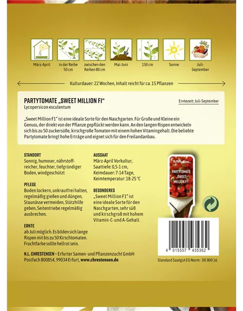 Tomatensamen 'Sweet Million F1'