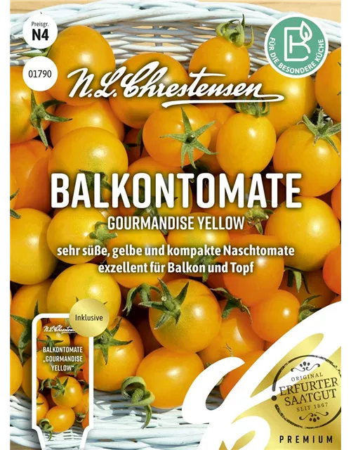 Tomatensamen 'Gourmandise Yellow'