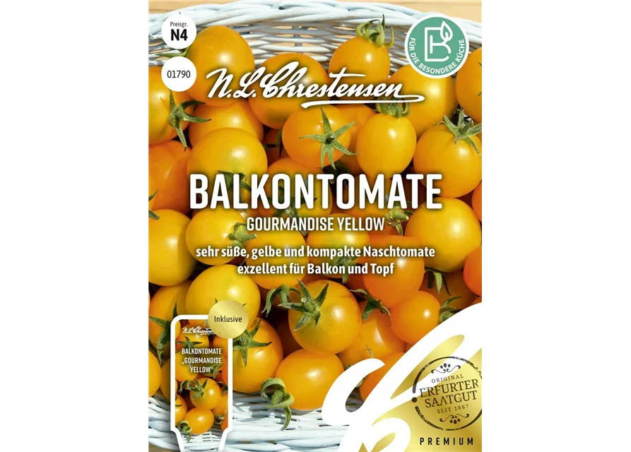 Tomatensamen 'Gourmandise Yellow'