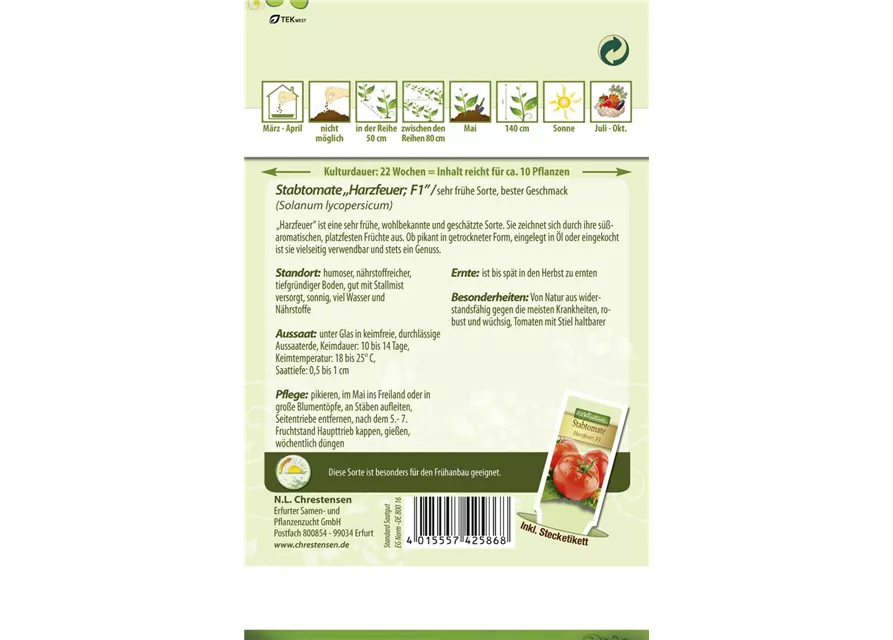 Tomatensamen 'Harzfeuer F1'