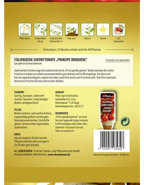 Tomatensamen 'Principe Borghese'