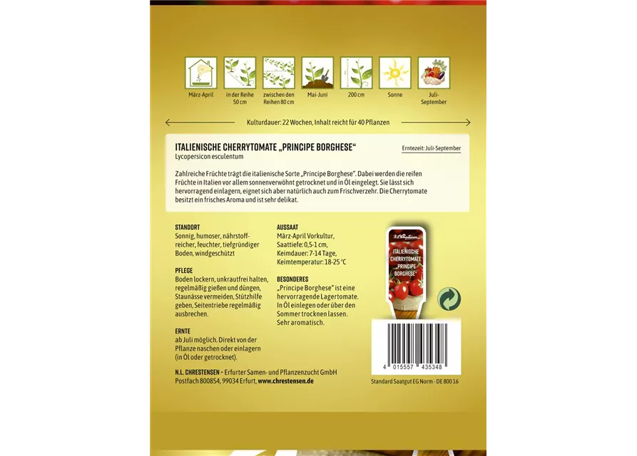 Tomatensamen 'Principe Borghese'