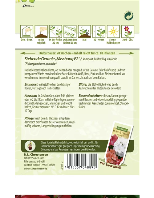 Zonal-Pelargonien-Samen