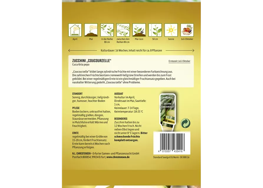 Zucchinisamen 'Coucourzelle'