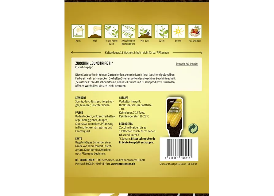 Zucchinisamen 'Sunstripe'