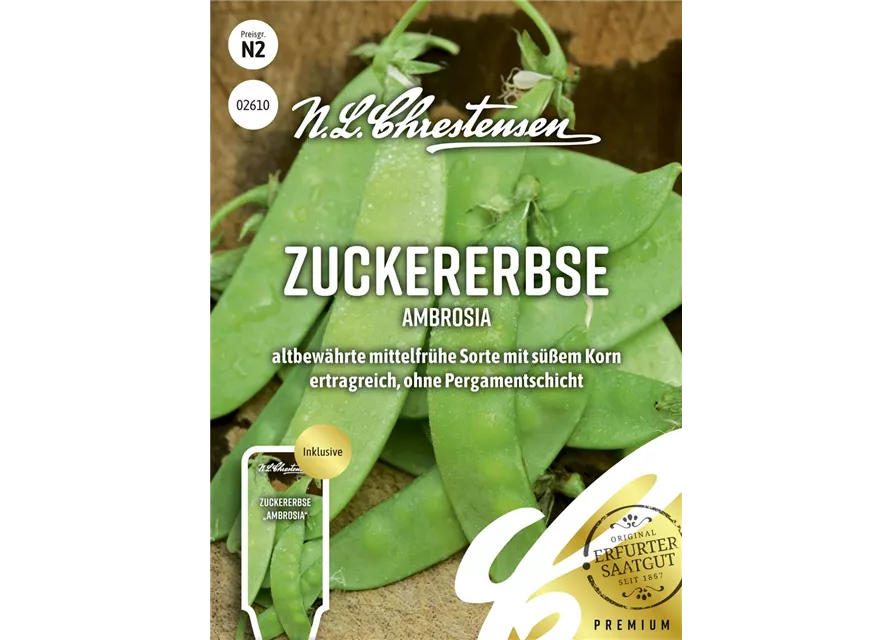 Zuckererbsensamen 'Ambrosia'