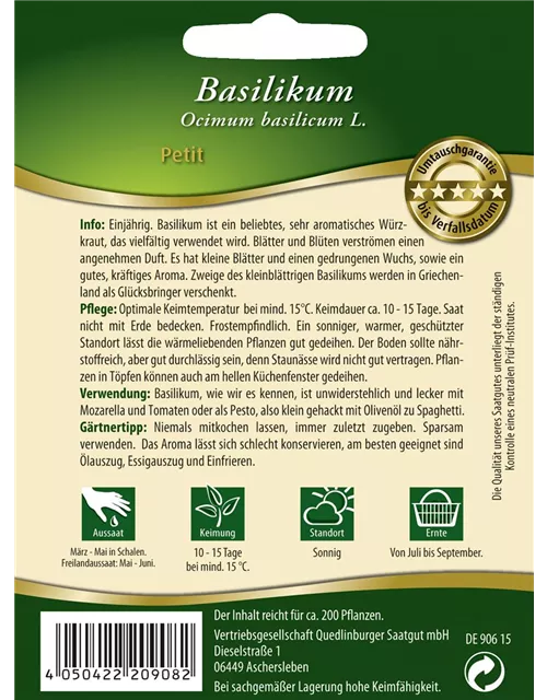 Basilikumsamen 'Petit'