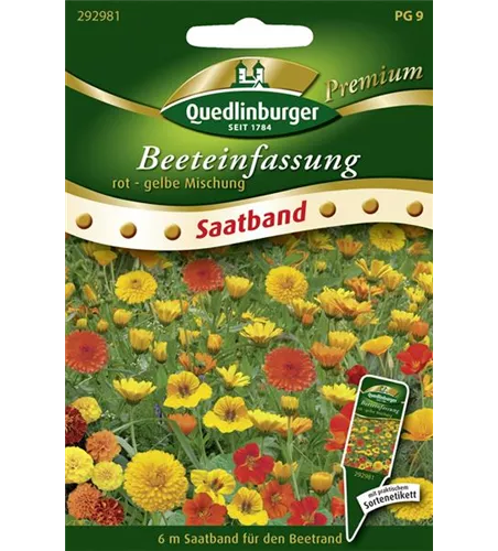 Beeteinfassung-Samen 'Rot-Gelb'