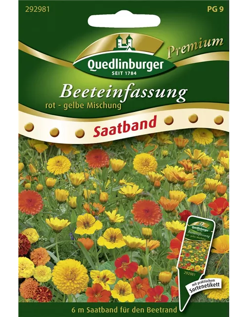Beeteinfassung-Samen 'Rot-Gelb'