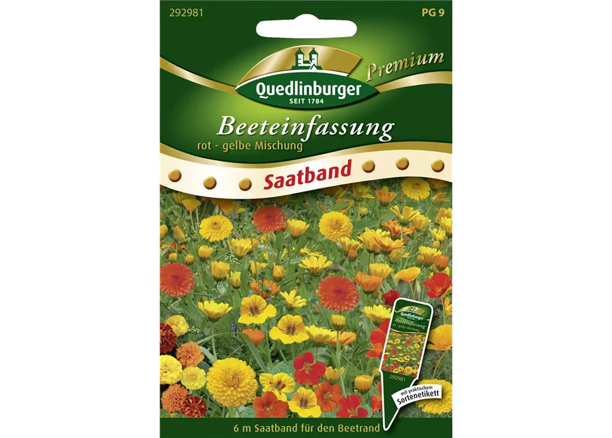 Beeteinfassung-Samen 'Rot-Gelb'