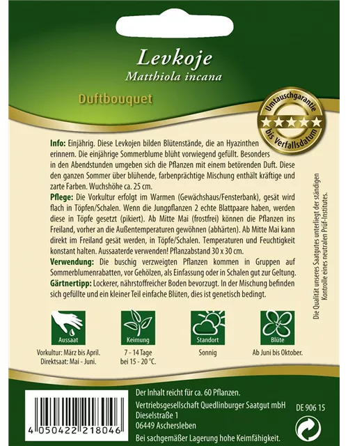 Garten-Levkoje-Samen 'Duftbouquet'