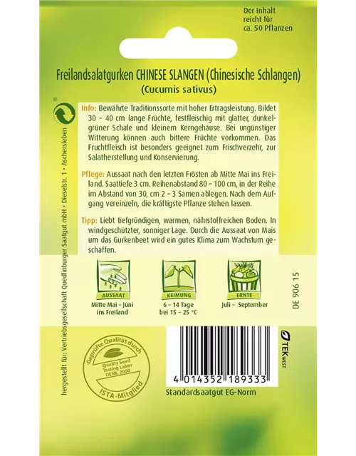 Gurkensamen 'Chinese Slangen'