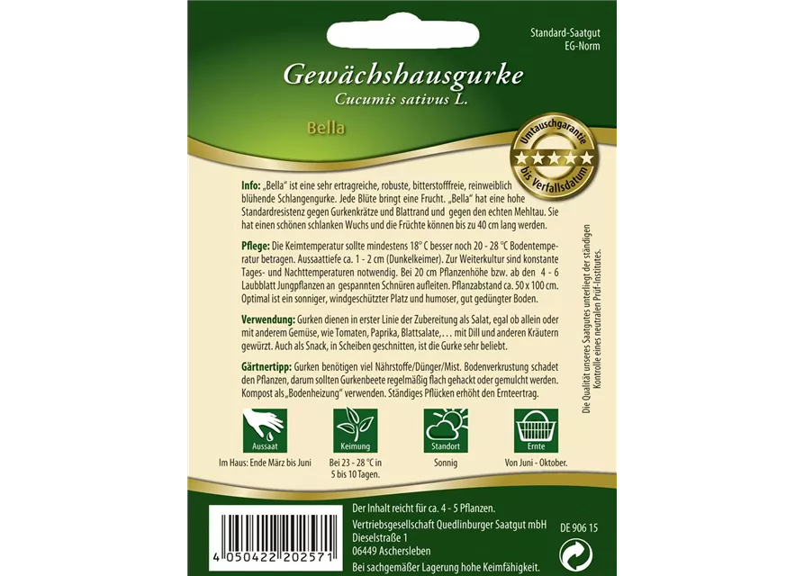 Gurkensamen 'Bella'