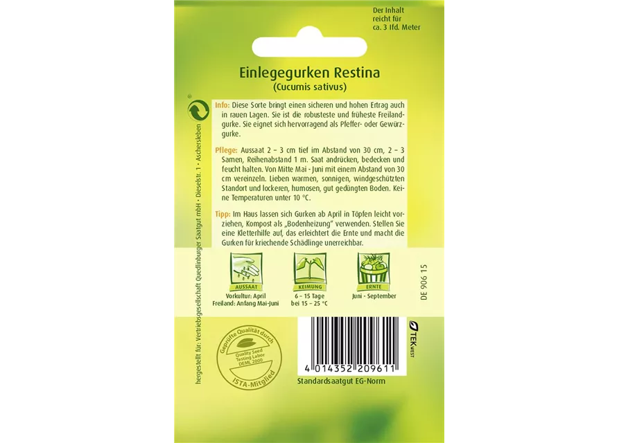 Gurkensamen 'Restina F1'