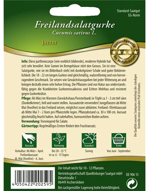 Gurkensamen 'Jazzer F1'