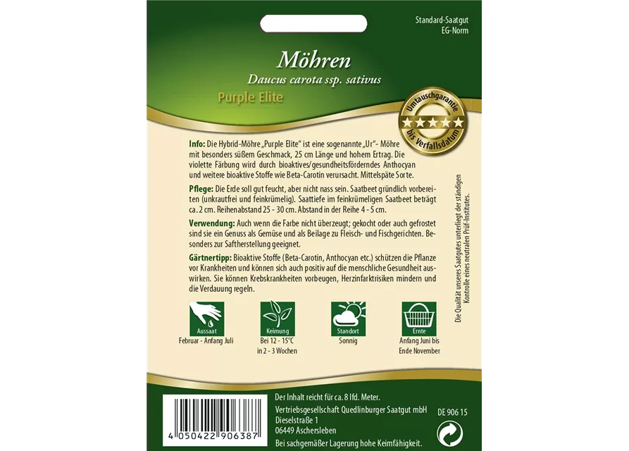 Möhrensamen 'Purple Elite'